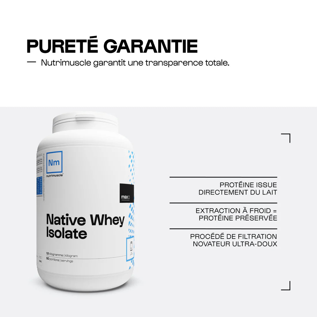 Nutrimuscle - Whey Native Isolate (Low lactose)