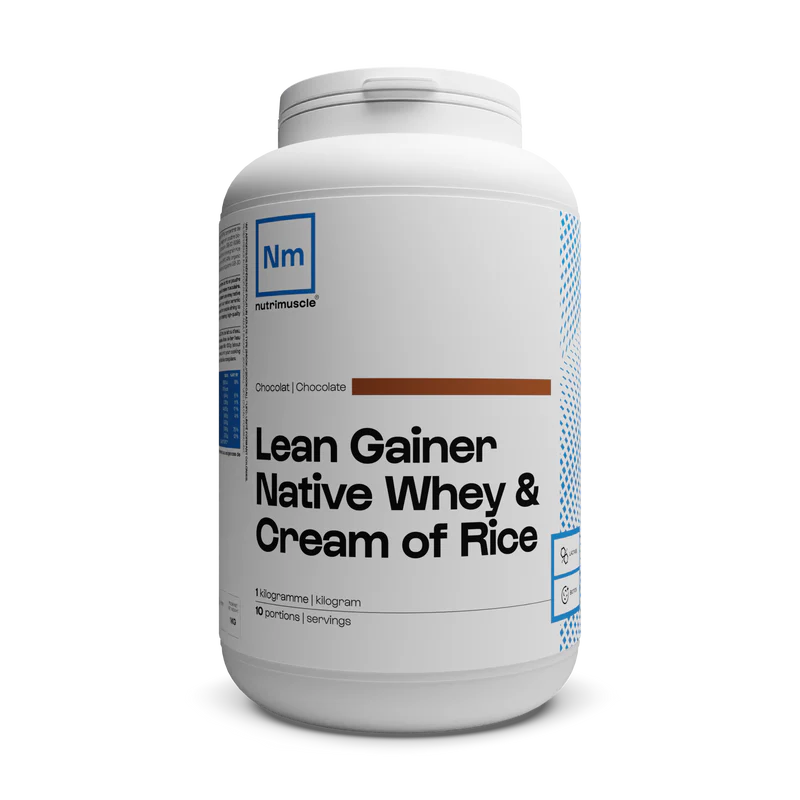 Lean Gainer Whey Crème de riz - Nutrimuscle