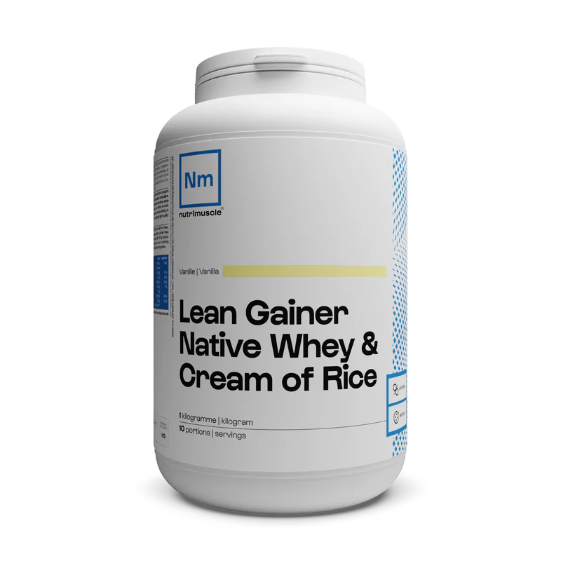Lean Gainer Whey Crème de riz - Nutrimuscle