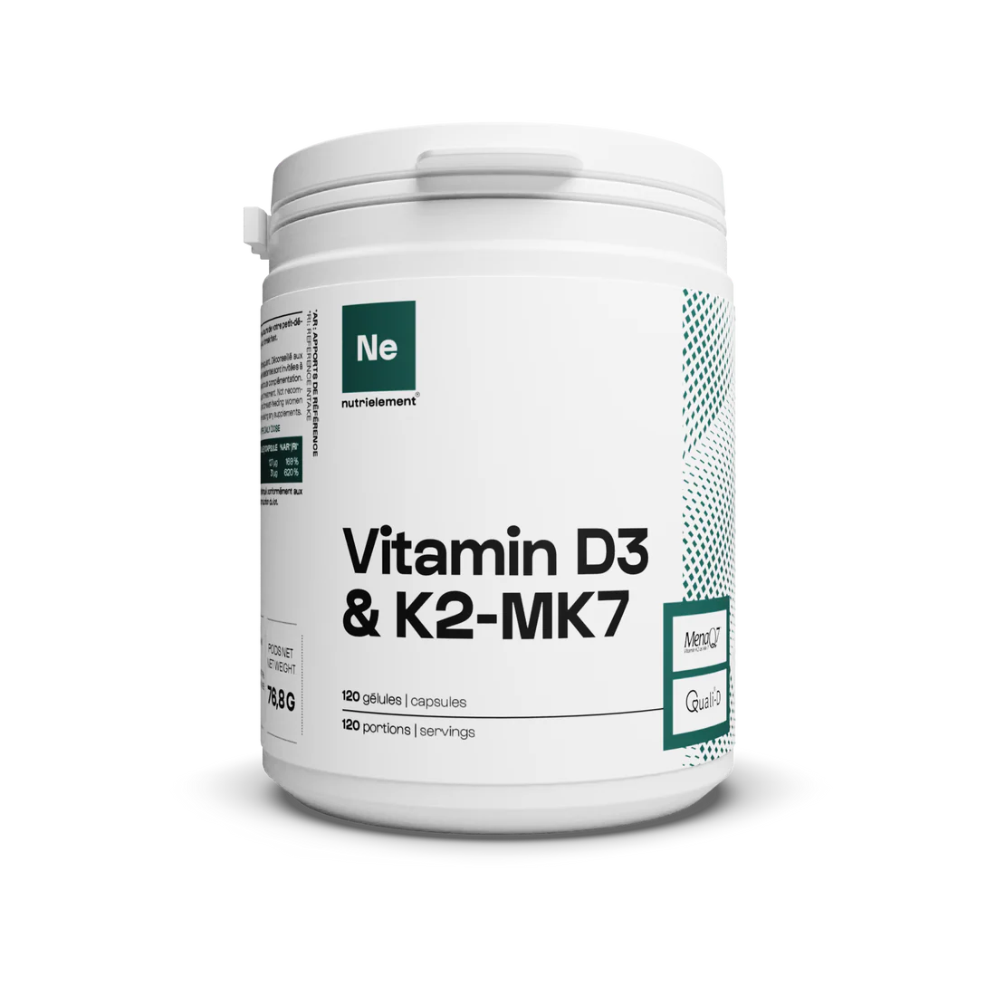 Vitamines D3 + K2-MK7 - Nutrimuscle
