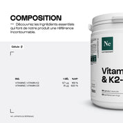 Vitamines D3 + K2-MK7 - Nutrimuscle