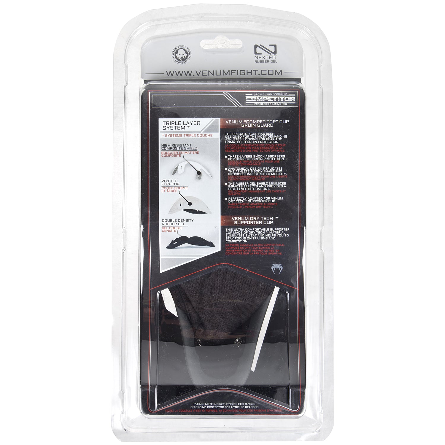 Venum - Competitor Groin Guard & Support - Silver Series