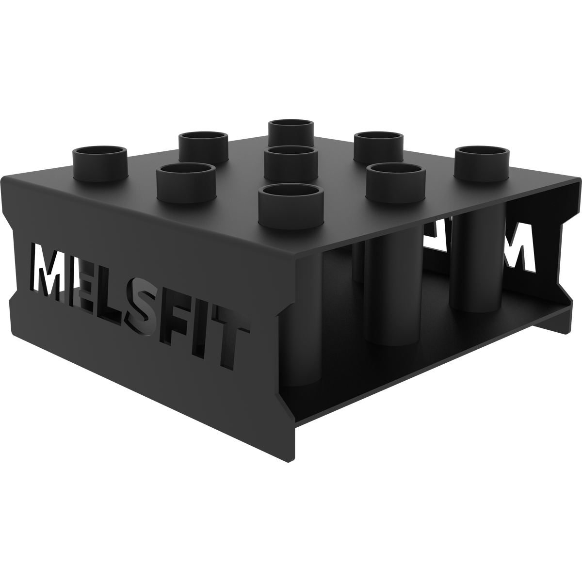 Barbell cube storage on floor - Melsfit Performance