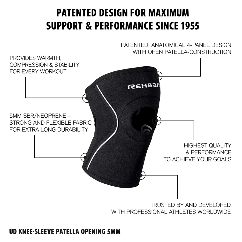 UD Knee Sleeve Patella Opening - Rehband