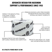 RX Athletic Power-Wrap Hookgrip Tape - Rehband