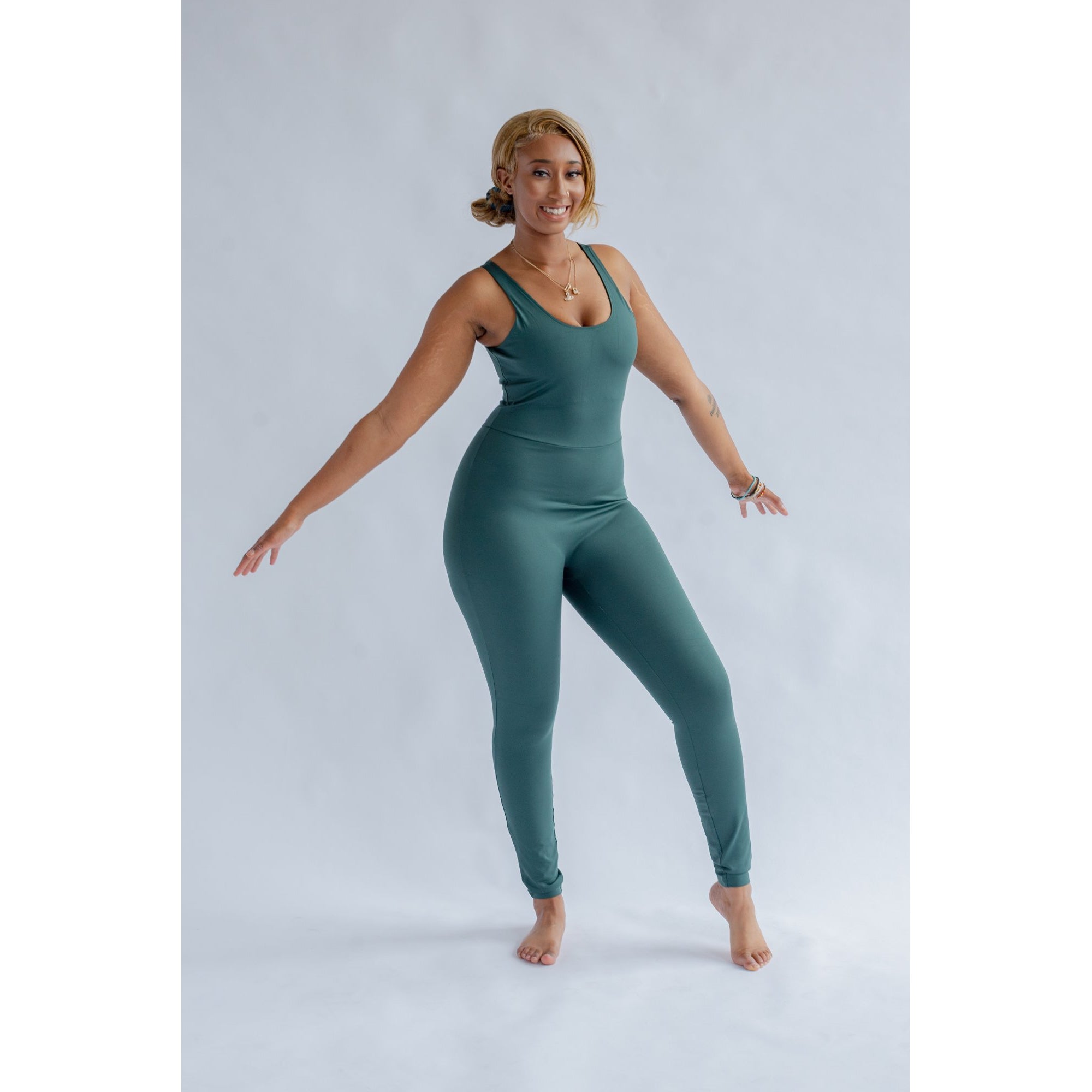 girlfriend collective scoop back unitard