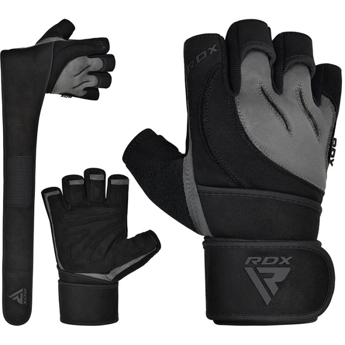 gym handschuhe mit handgelenkschutz L4 Deepoq Leather Gym Gloves
