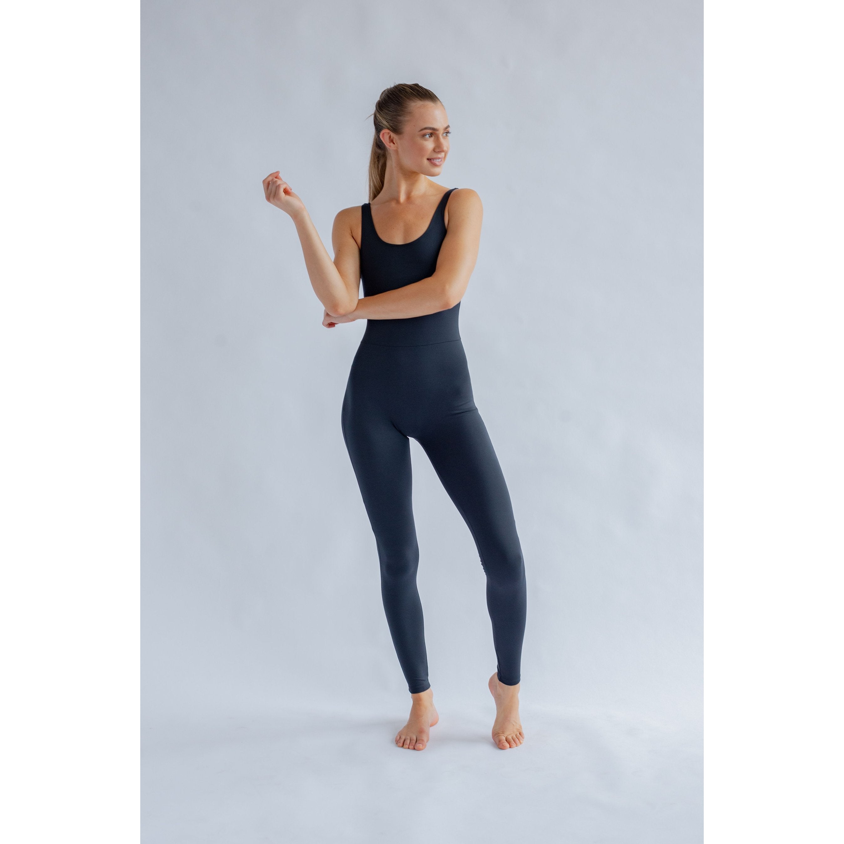 girlfriend collective scoop back unitard