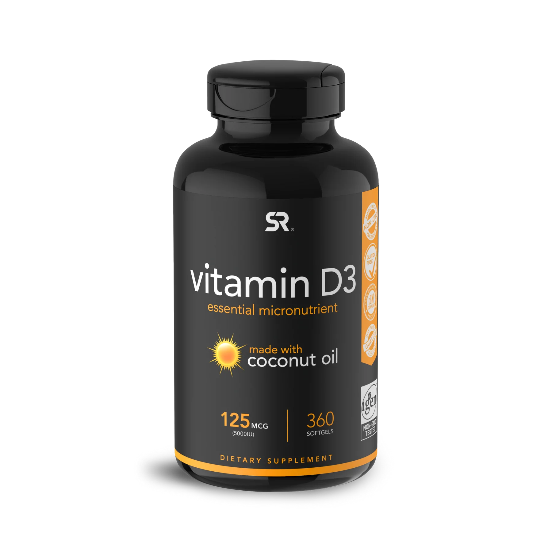 Vitamin D3 5000iu (360 softgels) - Sport Research