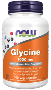 Glycine 1000mg Capsules - Now Foods
