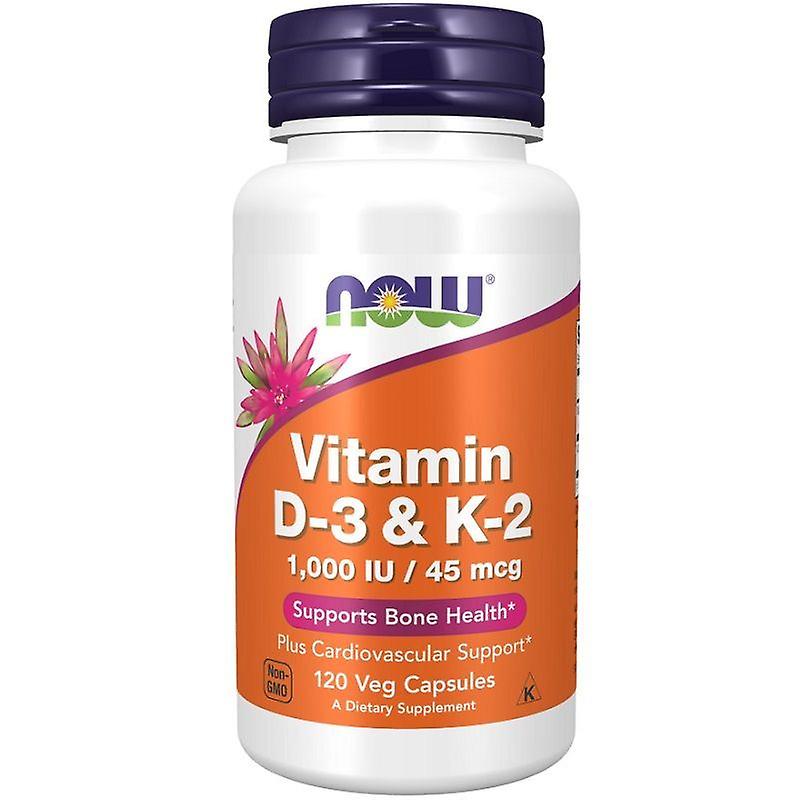 NOW - Vitamin D-3 & K-2 (1000IU/45mcg)