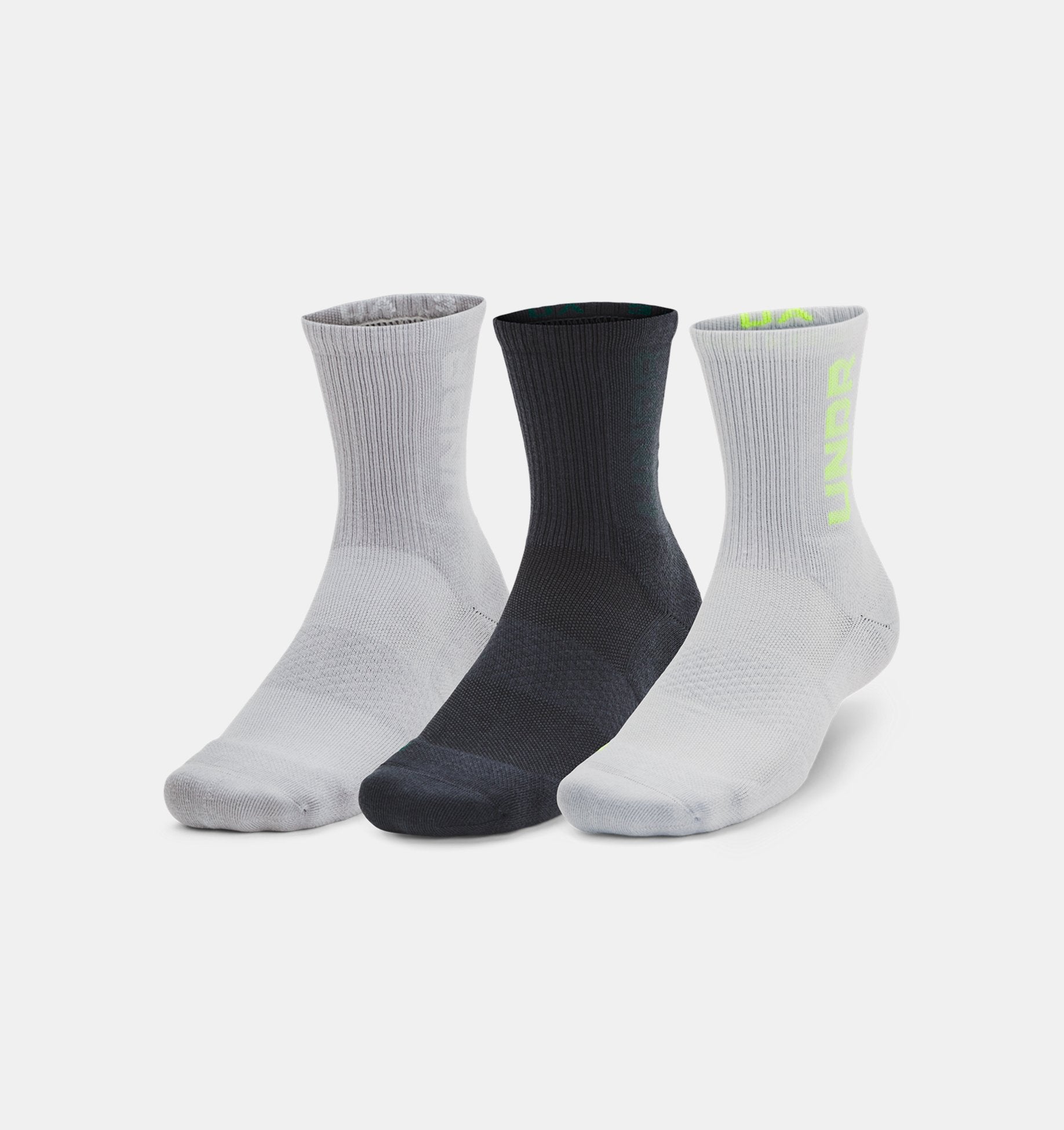 Under Armour - Unisex UA 3-Maker 3-Pack Mid-Crew Socks