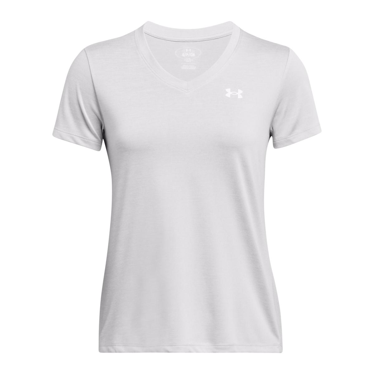 Haut à manches courtes col V UA Tech™ Twist pour femme