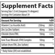 Liquid Ionic Zinc + Vitamin C - Trace Minerals