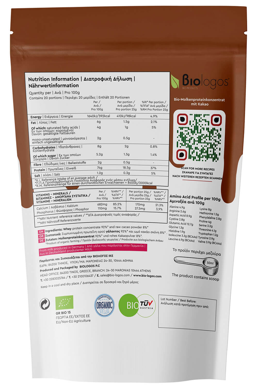 Biologos - Organic Whey Protein