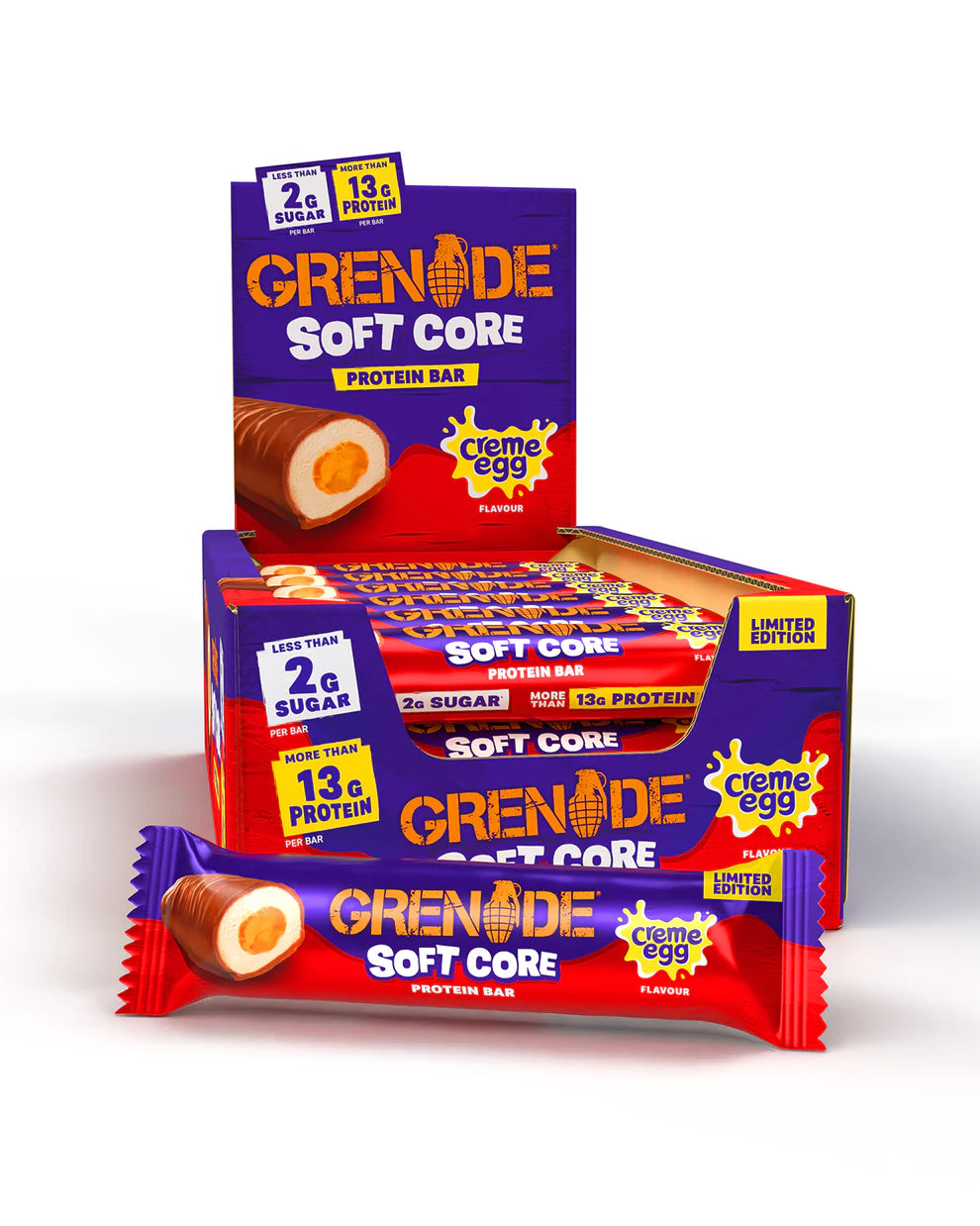 Grenade - Cream egg flavor soft core protein bar