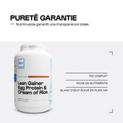 Lean Gainer Egg Crème de riz - Nutrimuscle