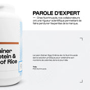 Lean Gainer Egg Crème de riz - Nutrimuscle
