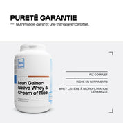 Lean Gainer Whey Crème de riz - Nutrimuscle
