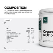 MCT Bio en poudre - Nutrimuscle