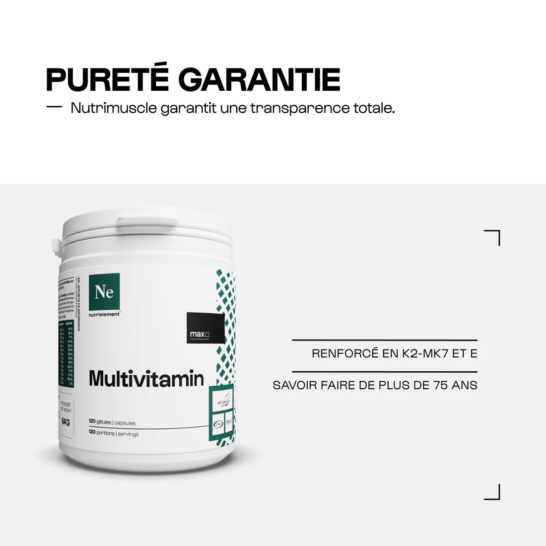 Nutrimuscle - Multivitamines en gélules