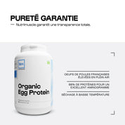 Protéine d'oeuf en poudre biologique - Nutrimuscle