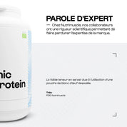 Protéine d'oeuf en poudre biologique - Nutrimuscle