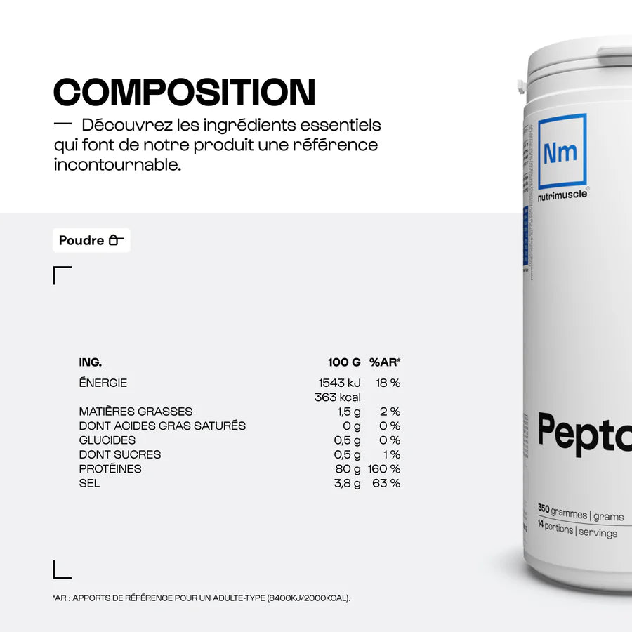 PeptoPro Hydrolysat de Caséine - Nutrimuscle