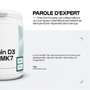 Vitamines D3 + K2-MK7 - Nutrimuscle