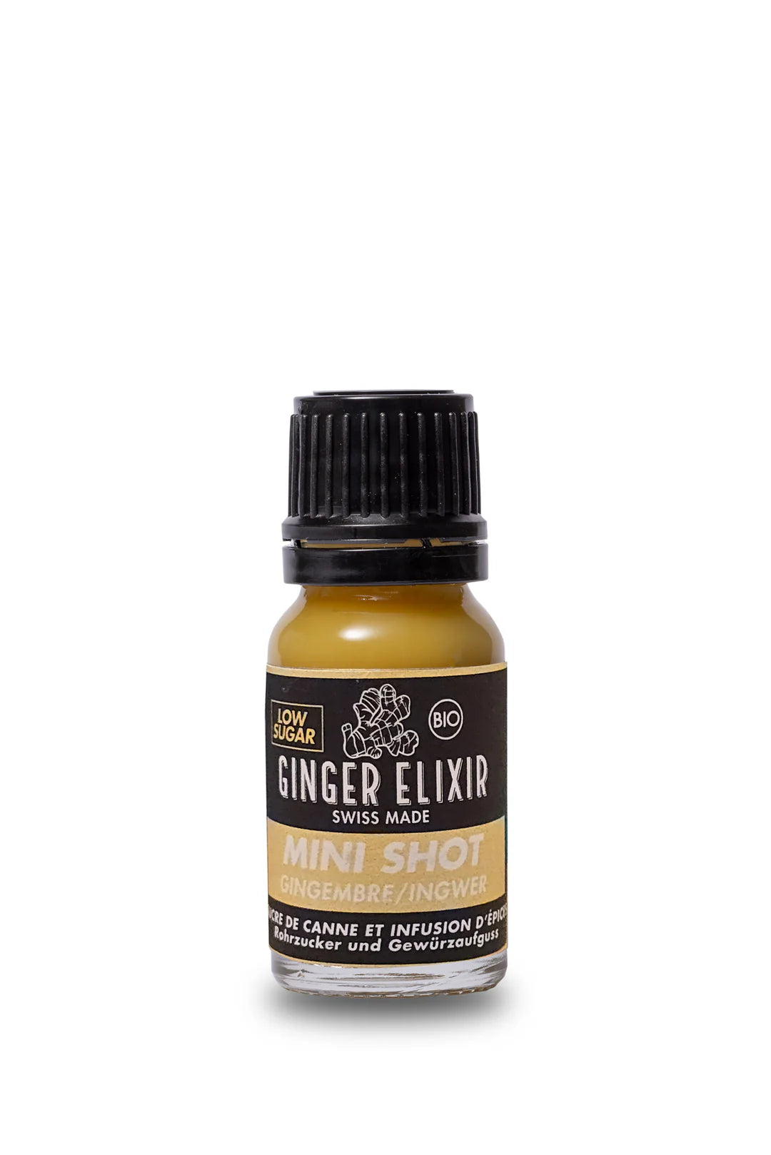 Ginger Elixir Low Sugar Swiss Made