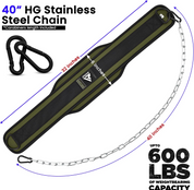 RDX - T7 WEIGHT TRAINING DIPPING BELT WITH CHAIN