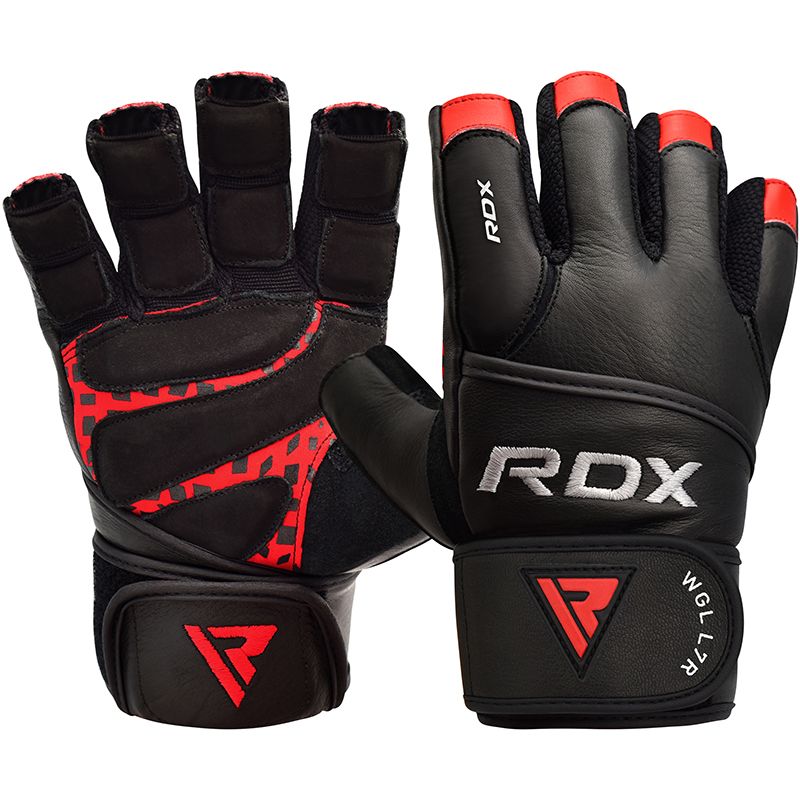 RDX - L7 Weight Lifting Leather Gym Gloves