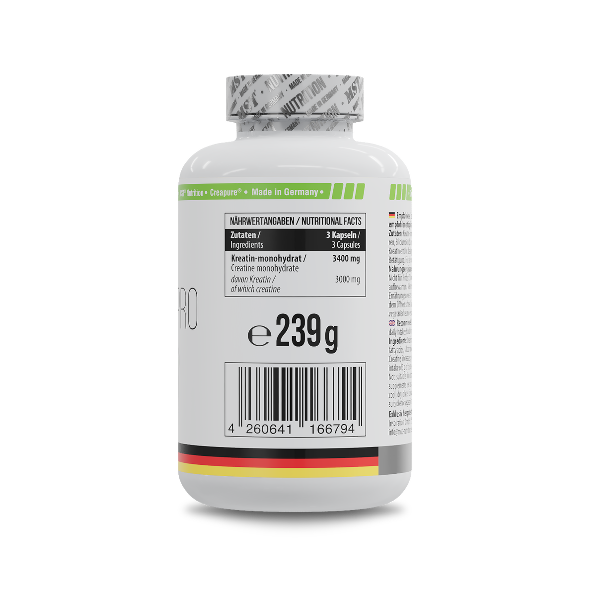 MST - Creatine Pro Creapure® 180 TABS