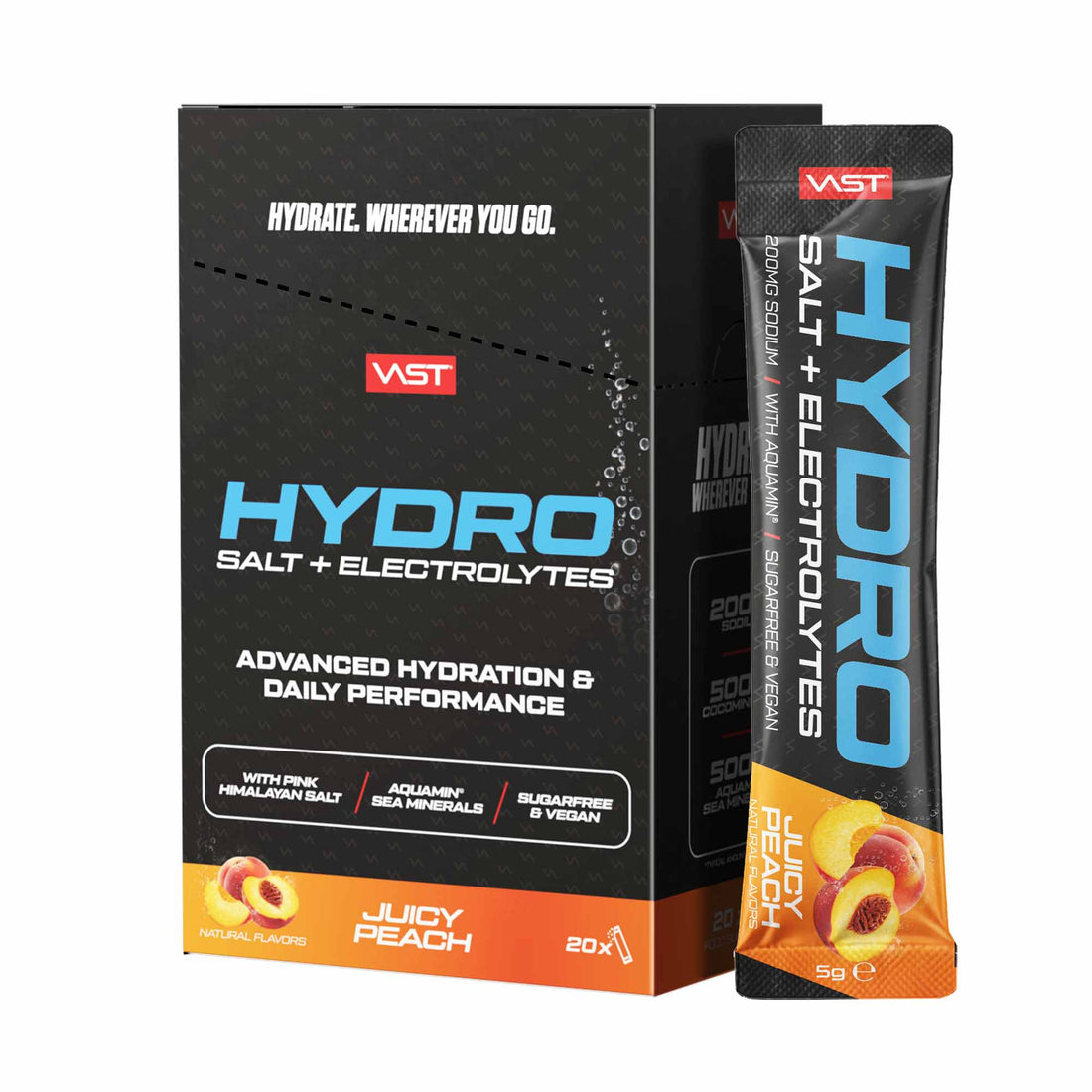 VAST Hydro Sticks Salt + Electrolytes – 20 x 5 g