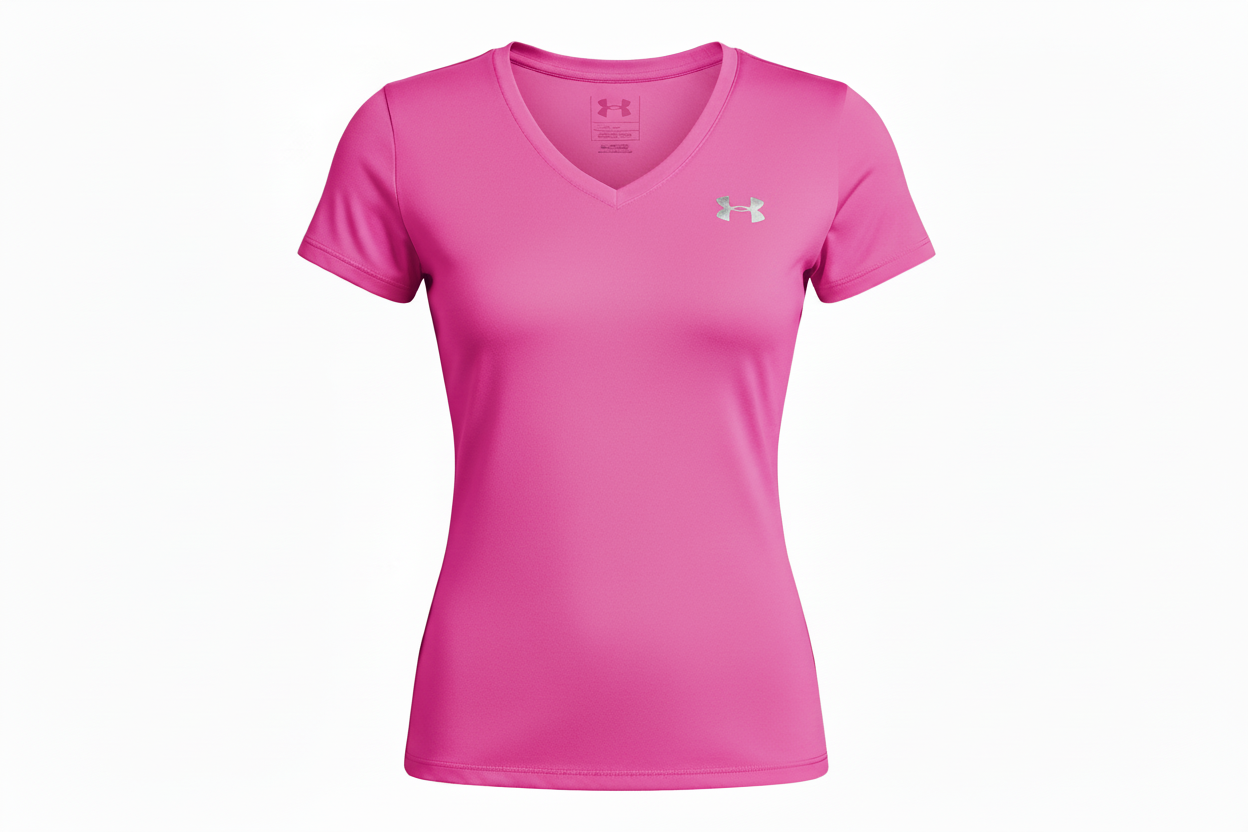Under Armour - Haut à manches courtes col V UA Tech™ pour femme