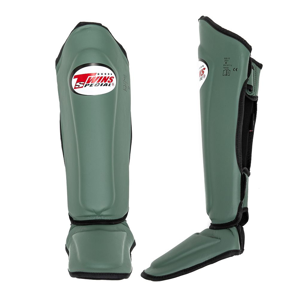 Shin Guards Skintex Leather SGL 7 - Twins