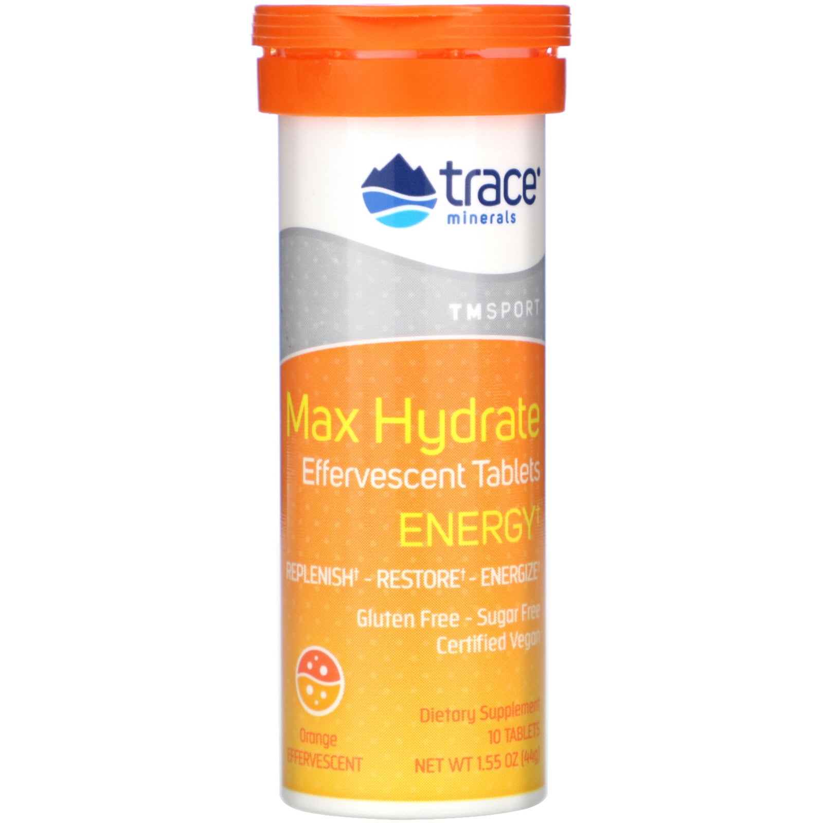 Maxhydrate energy Effervescent Tablets - Trace Minerals
