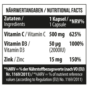Vitamin C 500 + D3 + Zinc - MST