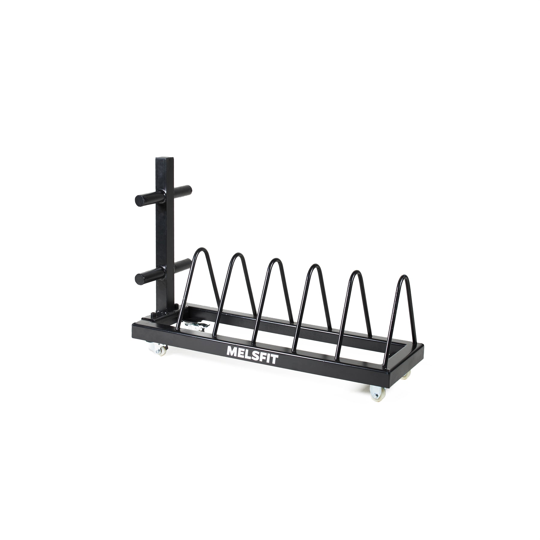 MP Bumper Plate rack with wheels (marks on the frame due to storage)