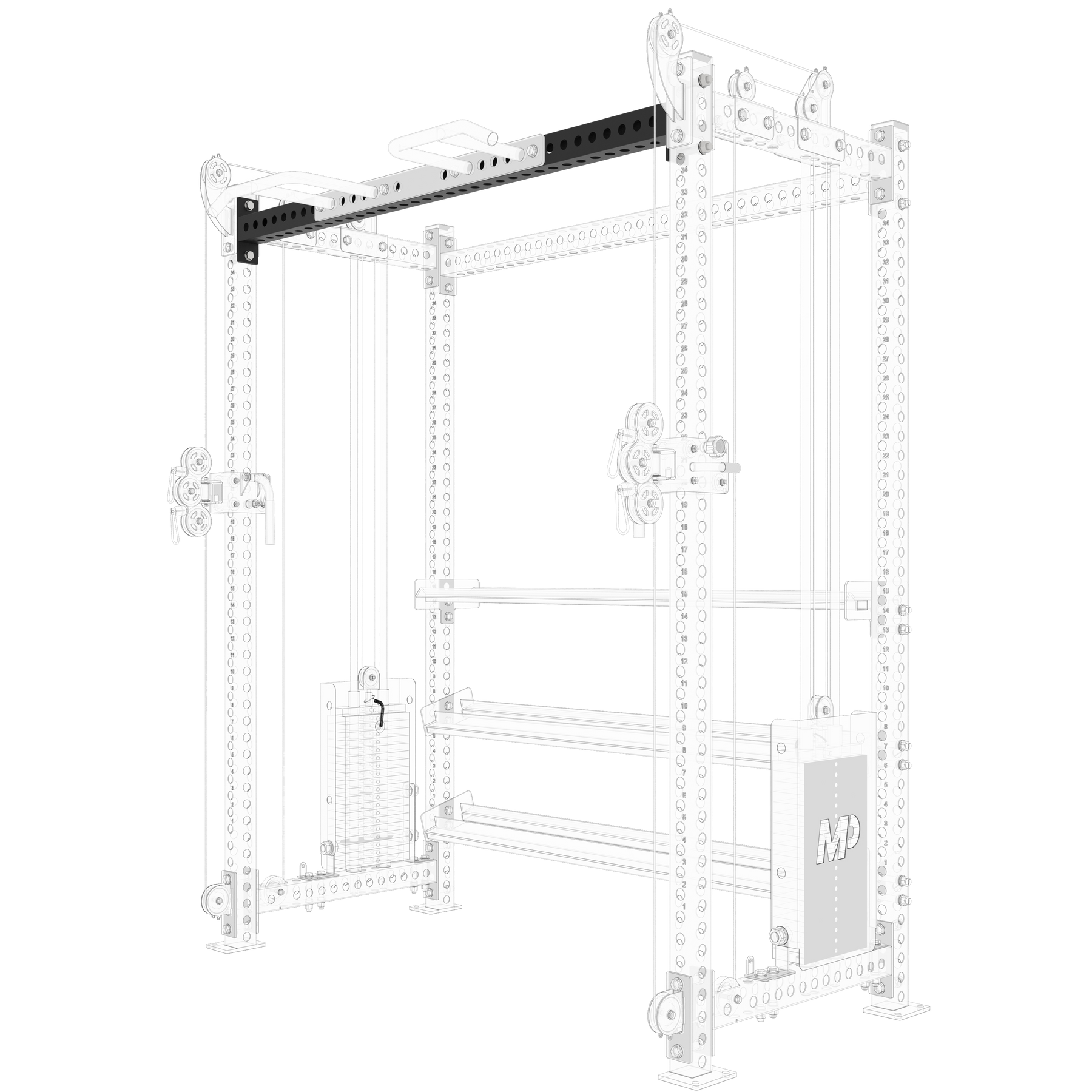 Crossmember for Rack V2 - Melsfit Performance