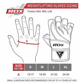 L4 Deepoq Leather Gym Gloves - RDX