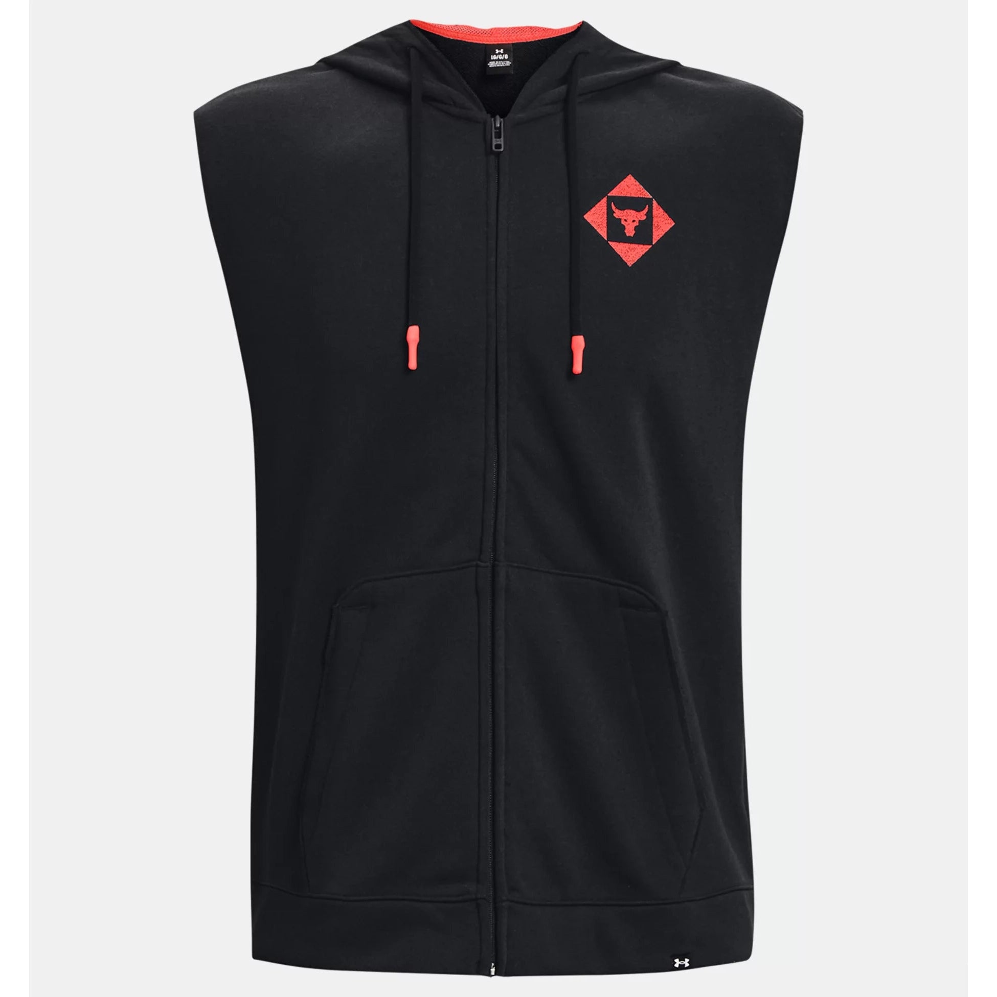 Men's Project Rock Heavyweight Terry Sleeveless Full-Zip Hoodie - UA