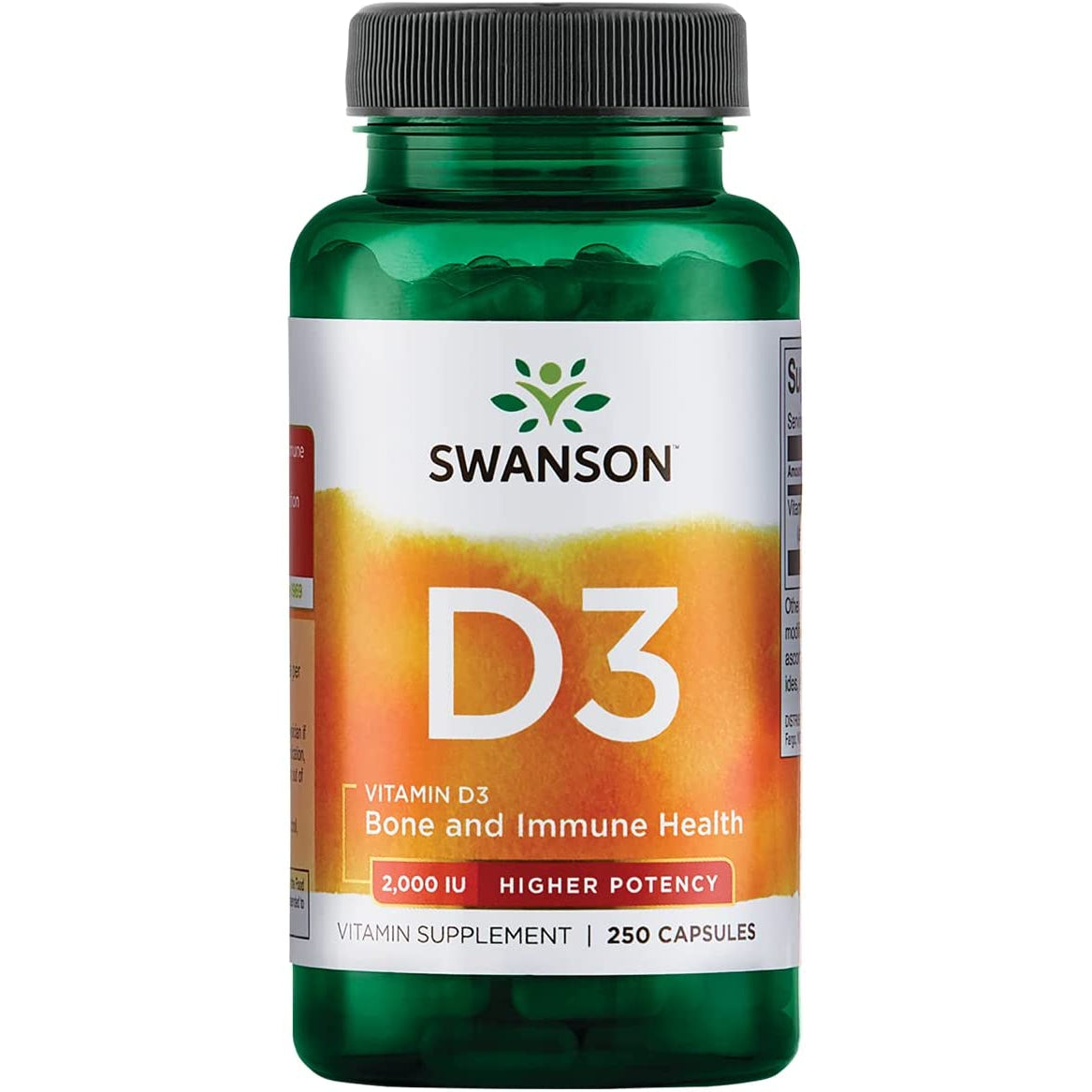 Vitamin D-3, 5000 IE (250 Weichkapseln) – Swanson