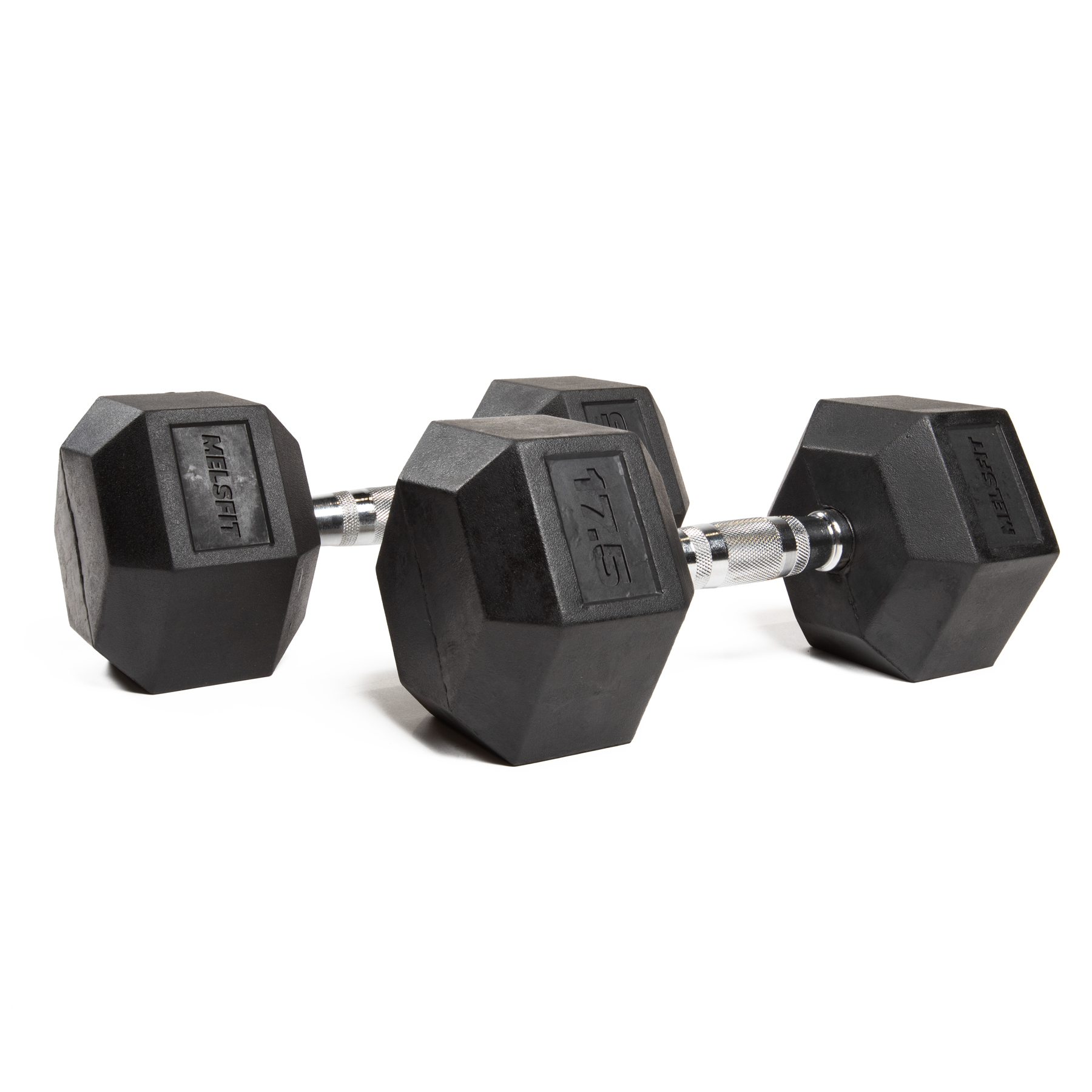 Hexagonal Rubber Dumbell - Melsfit Performance