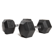 Hexagonal Rubber Dumbell - Melsfit Performance