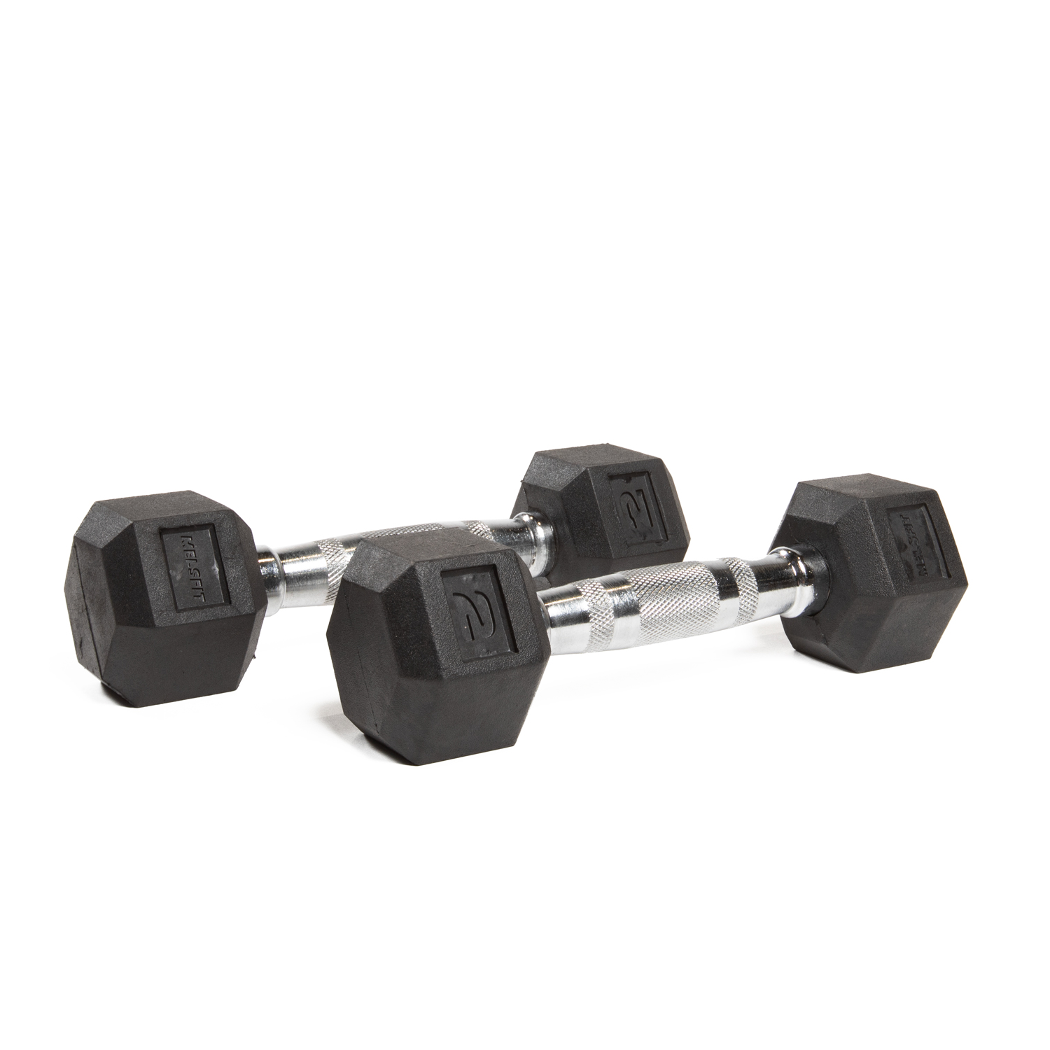 Hexagonal Rubber Dumbell - Melsfit Performance