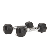 Hexagonal Rubber Dumbell - Melsfit Performance