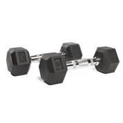 Hexagonal Rubber Dumbell - Melsfit Performance