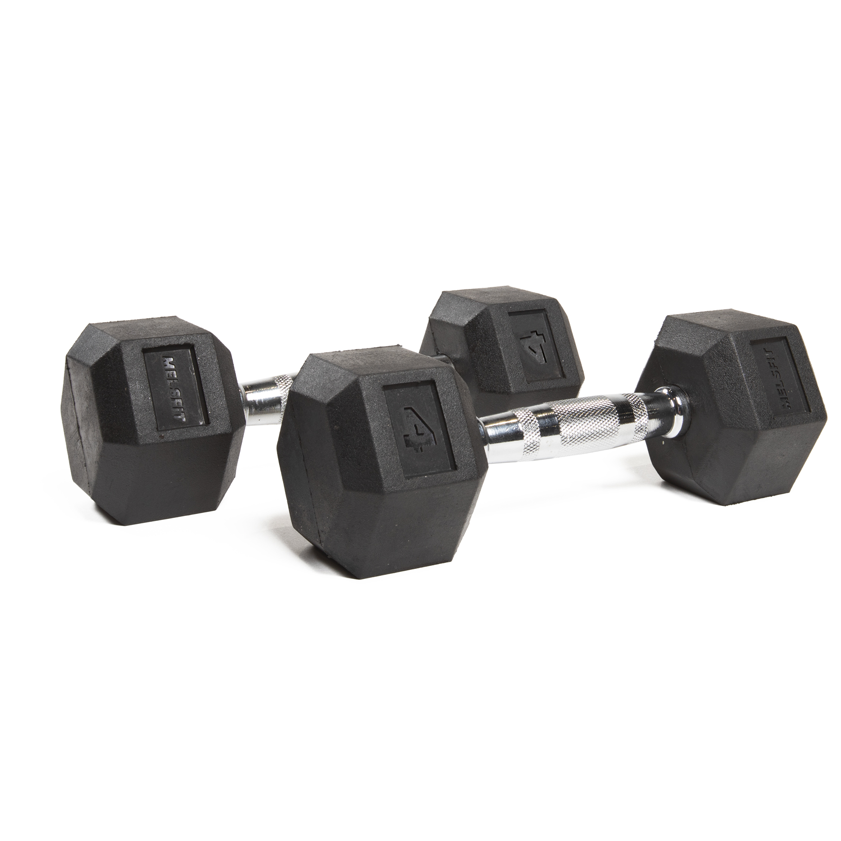Hexagonal Rubber Dumbell - Melsfit Performance