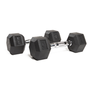 Hexagonal Rubber Dumbell - Melsfit Performance
